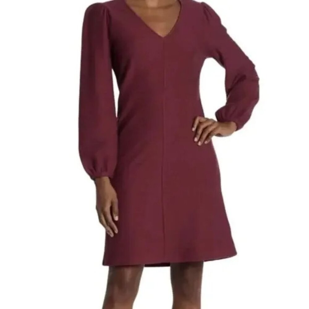 Soft red ribbed cotton dress by Madewell. Hits just below the knee